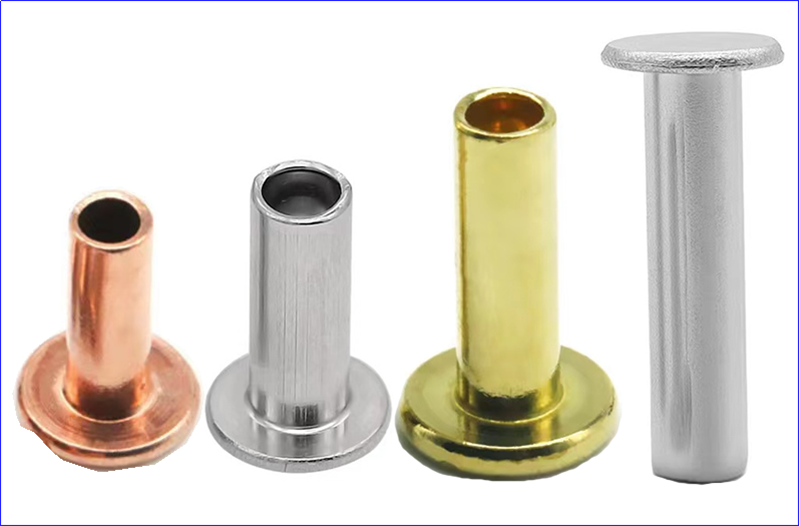 O que são rebites semi-tubulares?