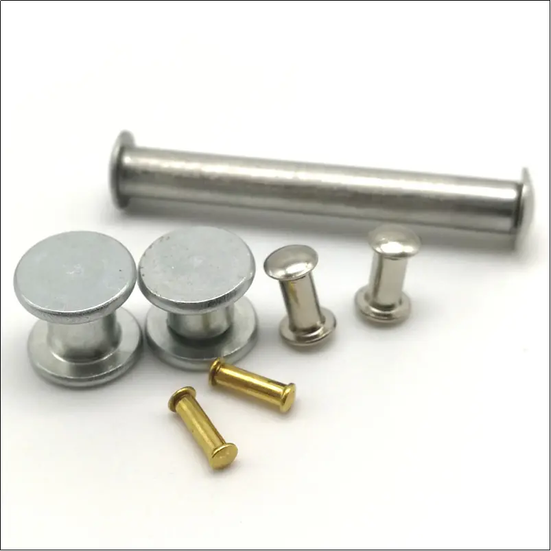 O que são exatamente os rebites masculinos e femininos?