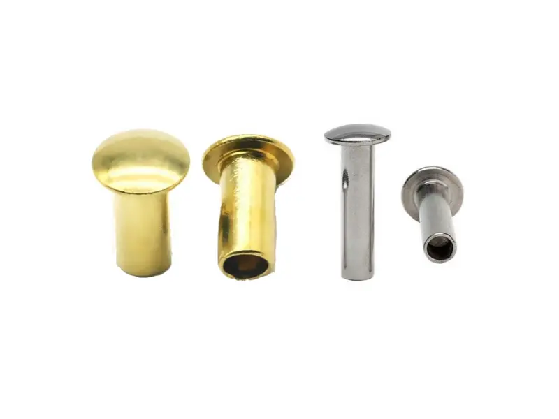 Rebites meio ocos de cabeça redonda